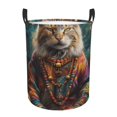 Abstract animal art Circular Gift Dirty Clothes Storage Bucket Gift