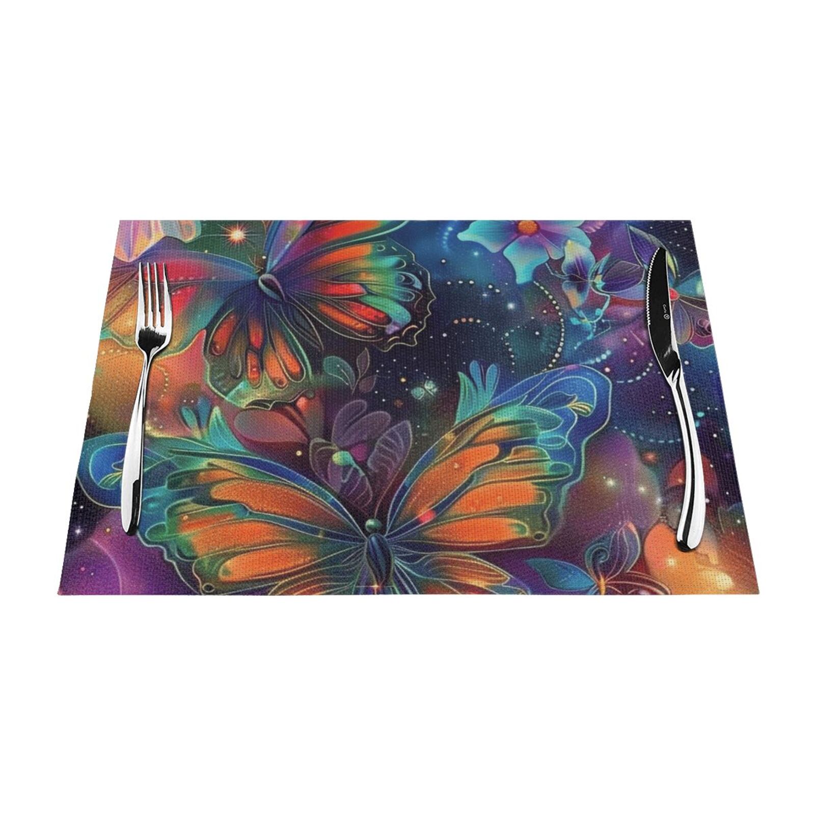 Abstract animal shots Table mat can be wiped, dinner mat set, felt can