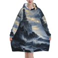 Abstract art Adults can wear blanket hoodiesushi oversized sweatshirt