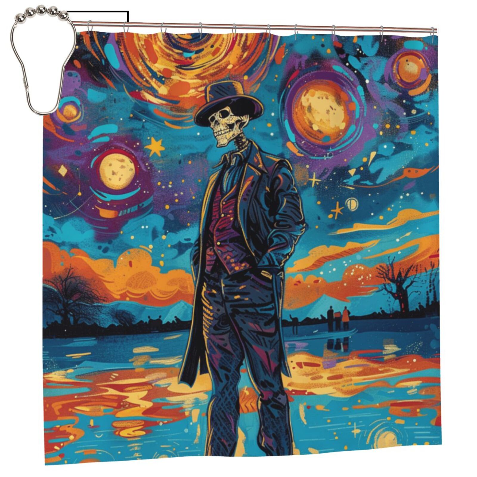 Abstract art closeup Shower Curtain Waterproof Fabric Shower Curtains