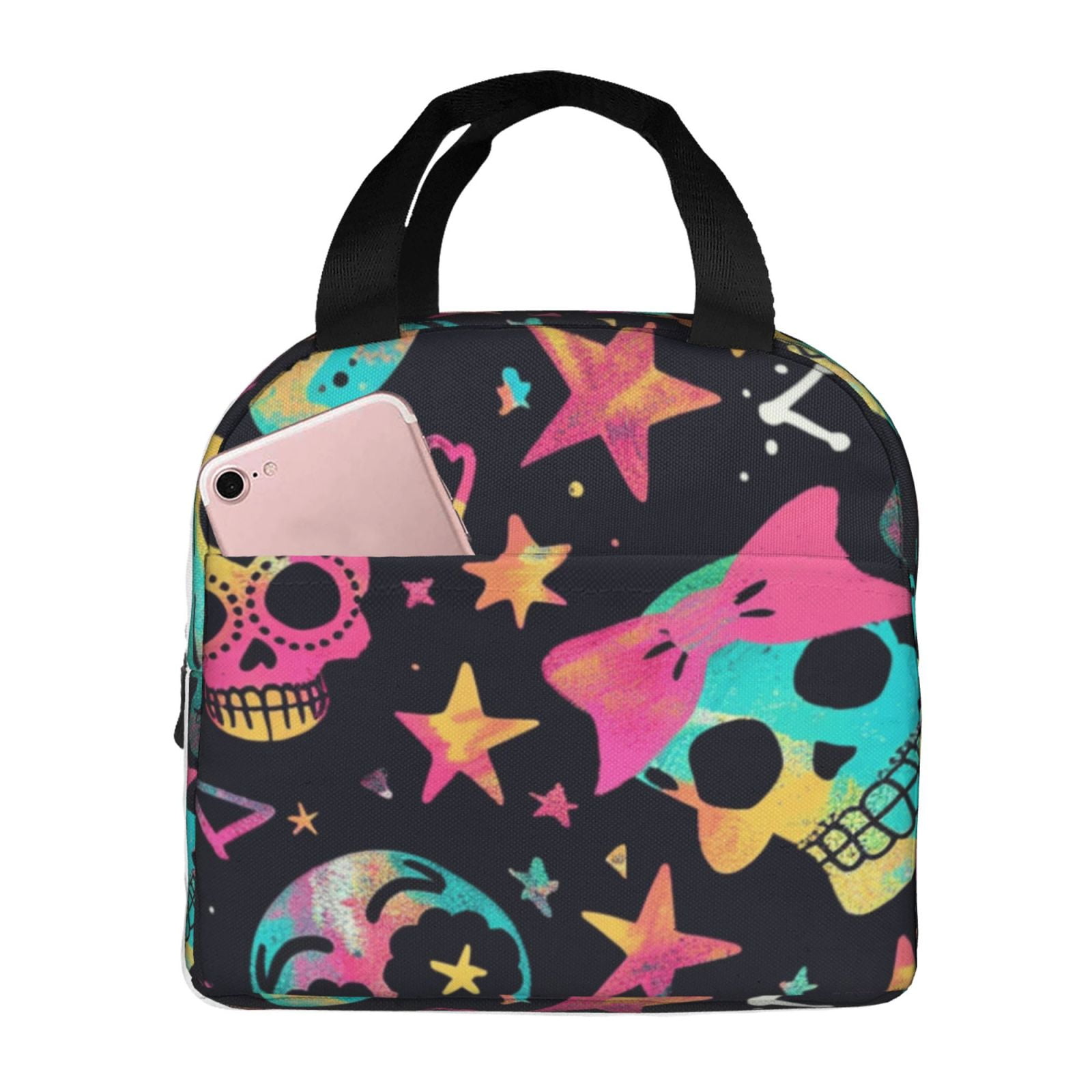 Abstract art drawing Handheld Aluminum Foil Thickened Insulation Bento