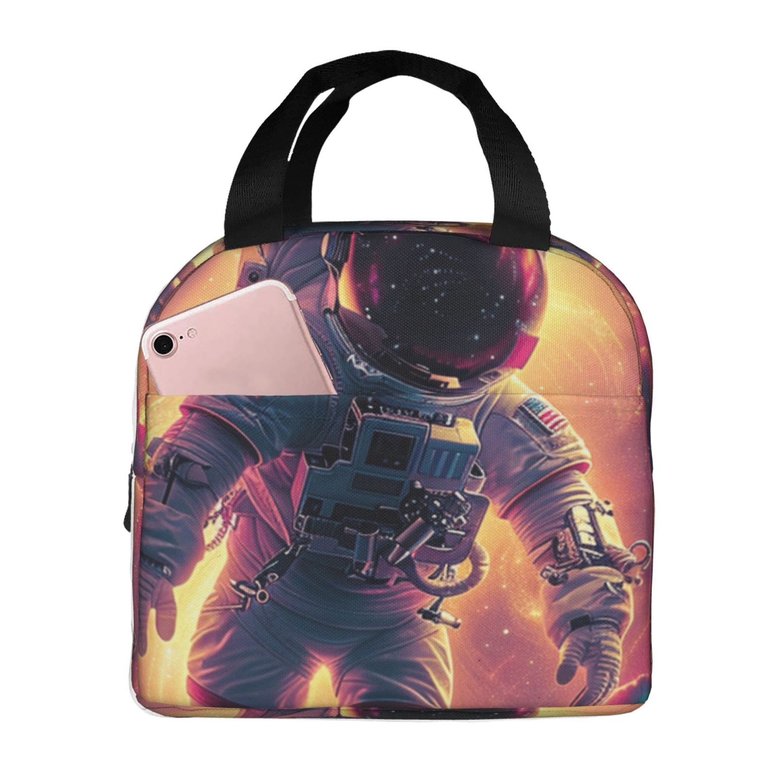 Abstract art features Handheld Aluminum Foil Thickened Insulation Bento