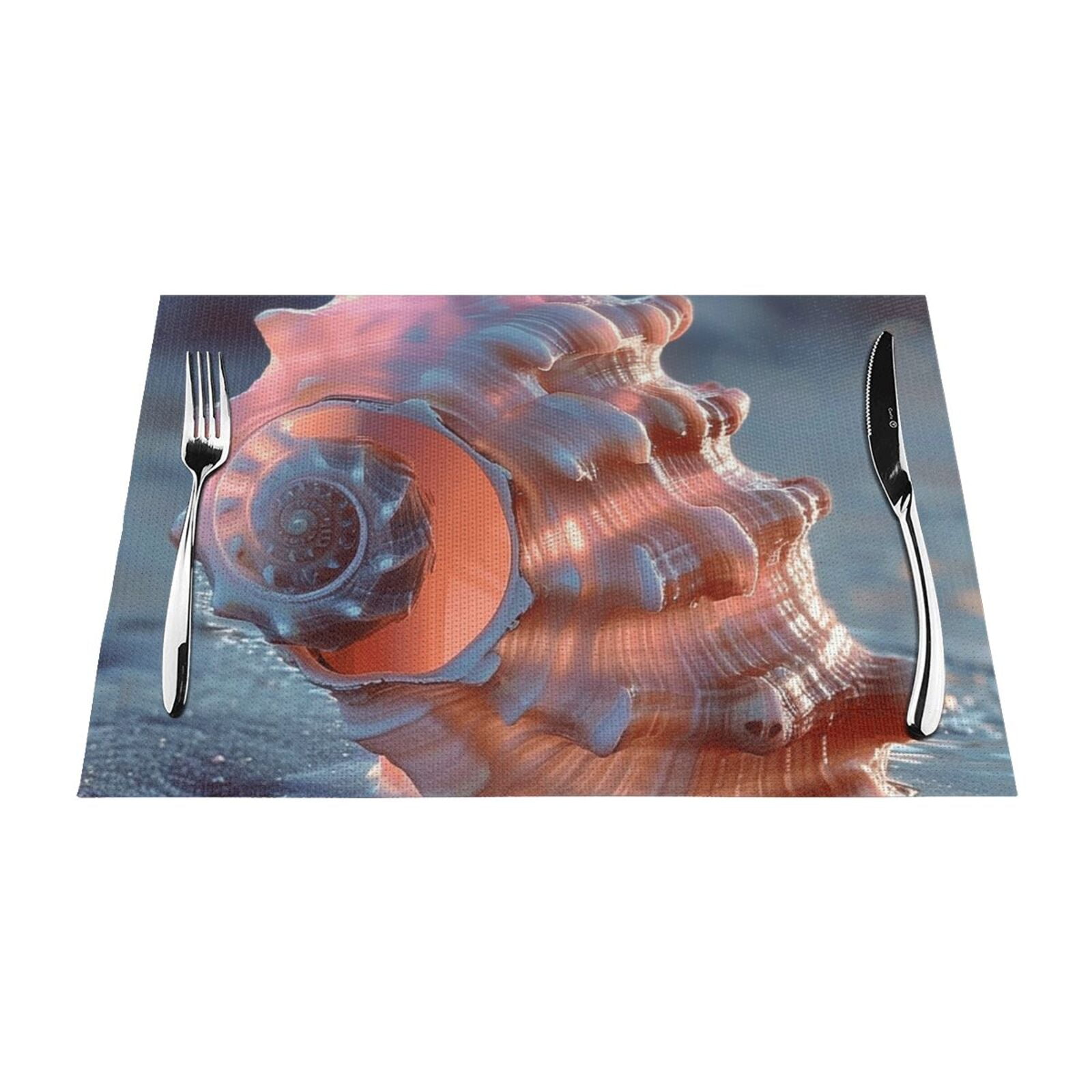 Abstract art features PVC meal mat, dining table mat PVC washable woven