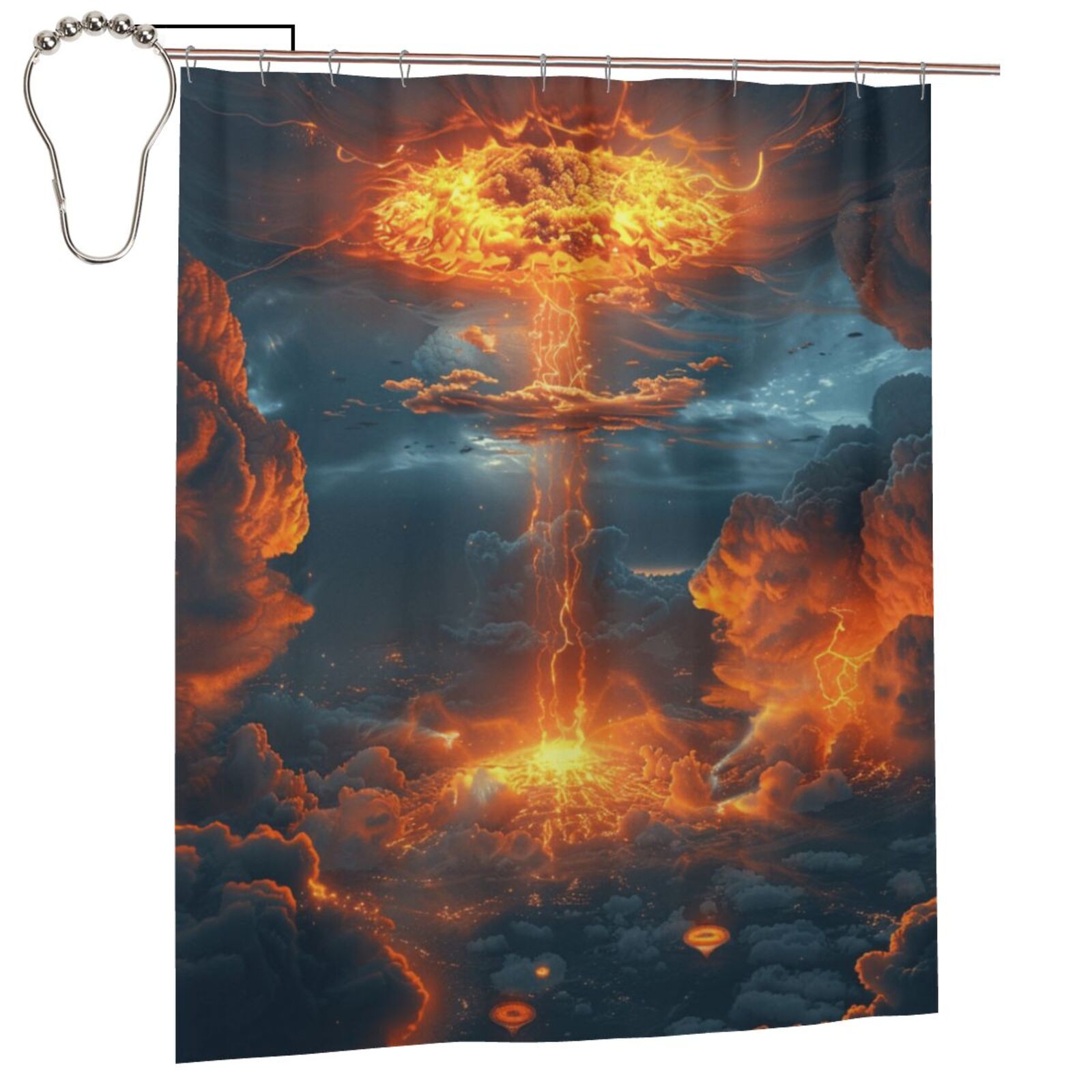 Abstract art features Shower Curtain Waterproof Fabric Shower Curtains