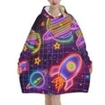 Abstract art features blanket hoodie, wool blanket sweatshirt for adult