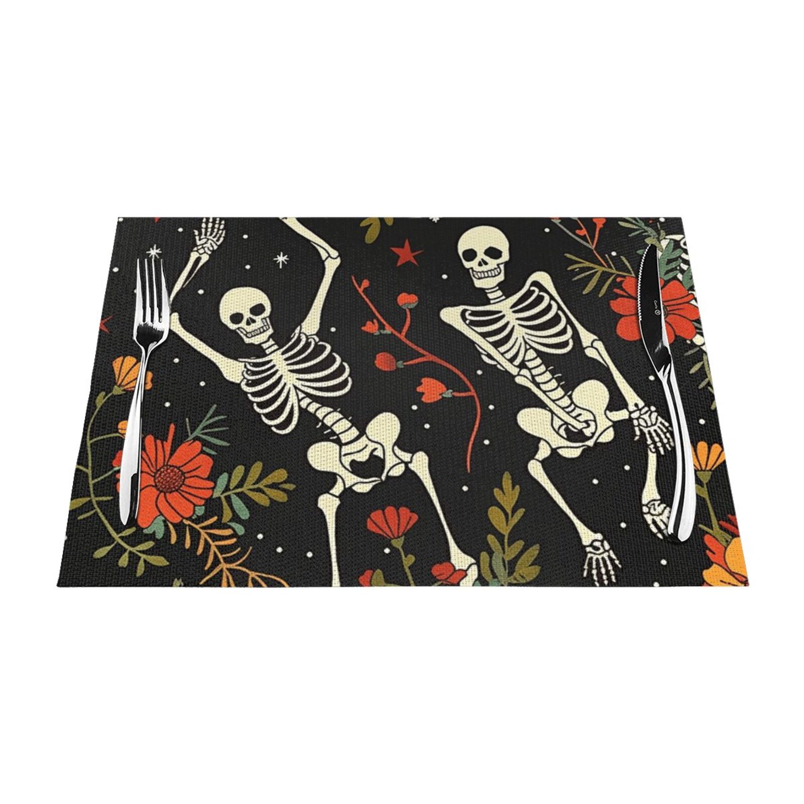 Abstract art painting PVC meal mat, dining table mat PVC washable woven