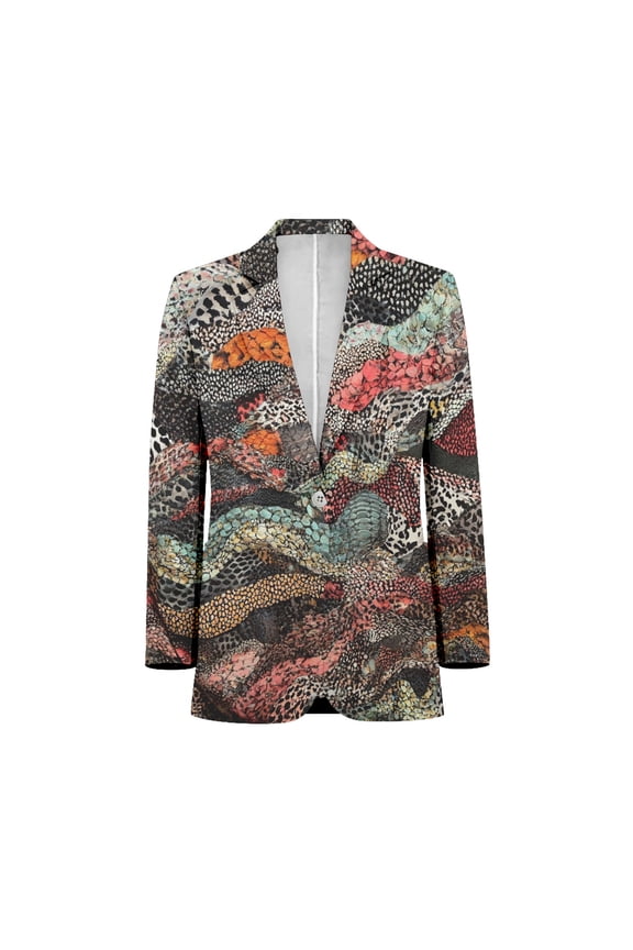 Abstract art tree circles design Men's Suits full man Shawl Collar Gentleman Suits for Wedding Business