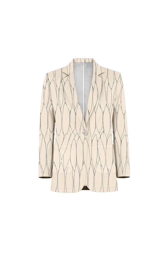 Abstract blue geometric pattern Men's Suits full man Shawl Collar Gentleman Suits for Wedding Business