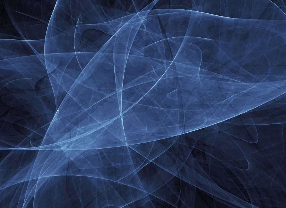 Abstract blue illustration Canvas Art - Vlad GerasimovStocktrek Images (34 x 25)