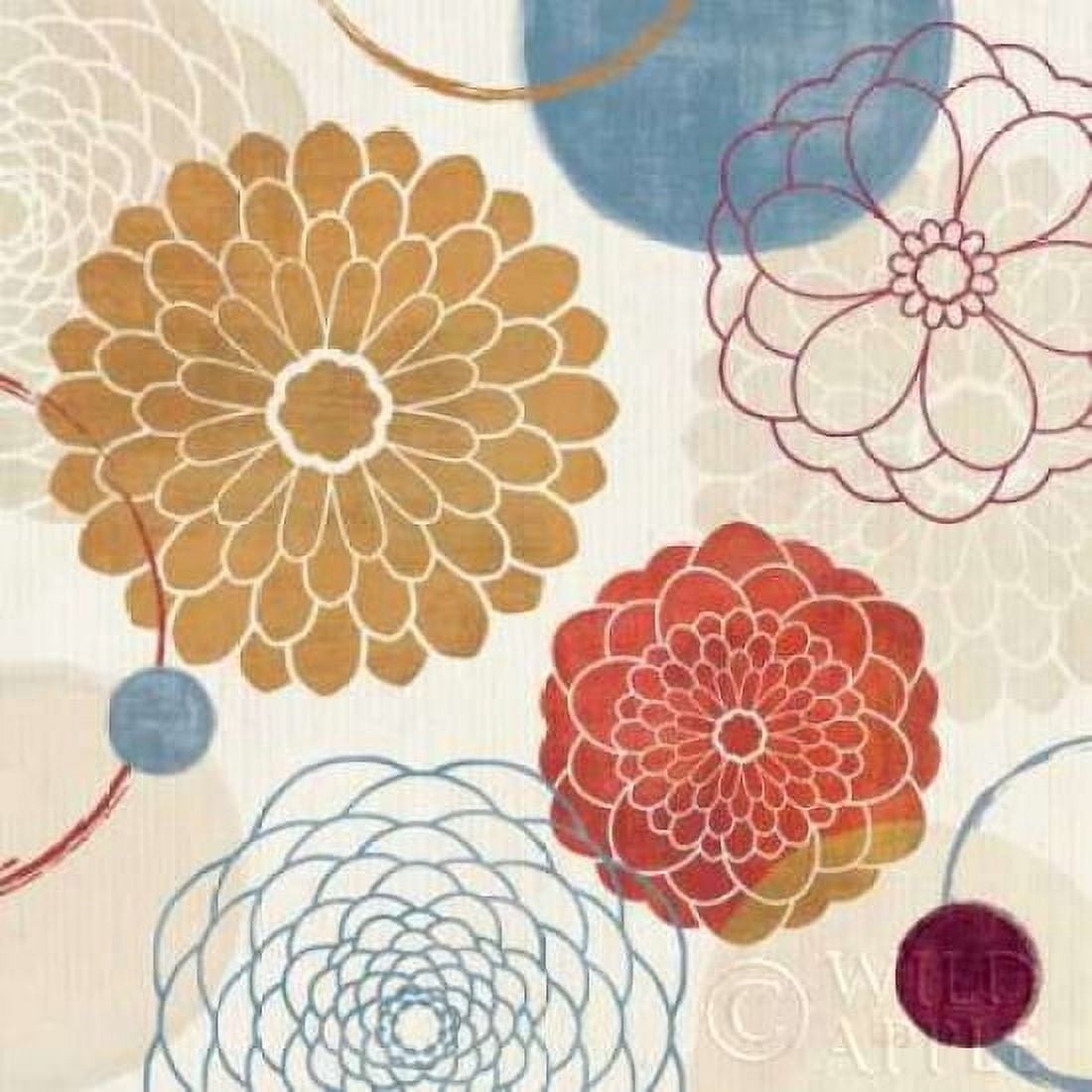 Abstract bouquet II Canvas Art - Veronique Charron (24 x 24)