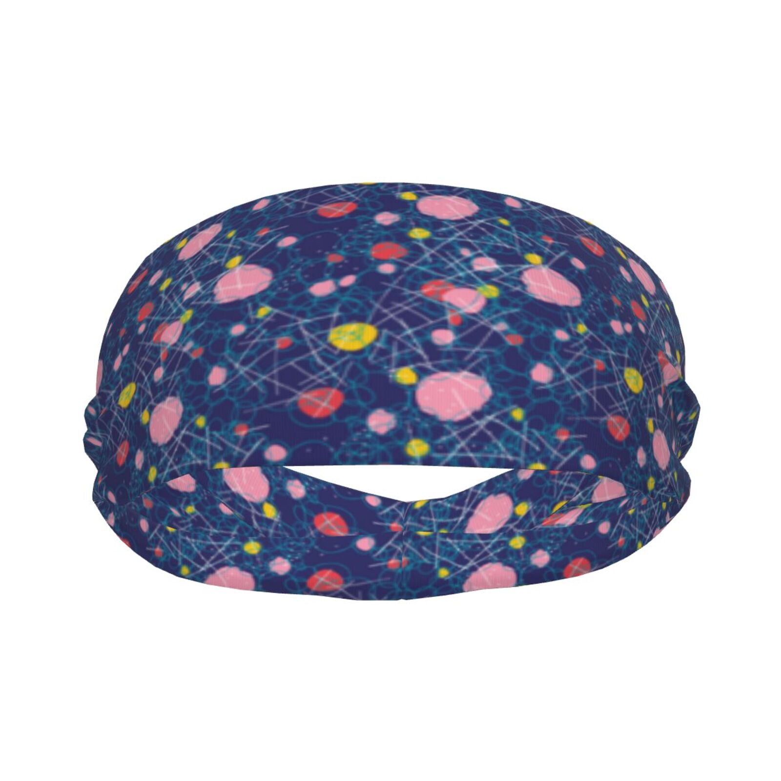 Cute Flag Sweatband Sports Headband for Running Cycling Yoga Fitness Unisex Red Line Flag Sweatband Sports Headband For Running  main image 3