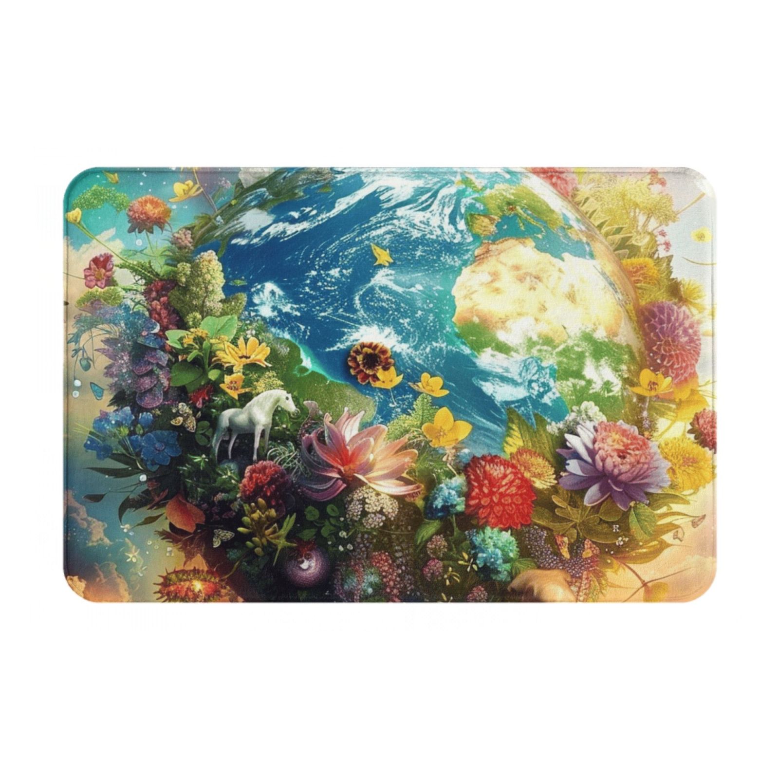 Abstract closeup Bathroom anti slip bath mat, living room durable