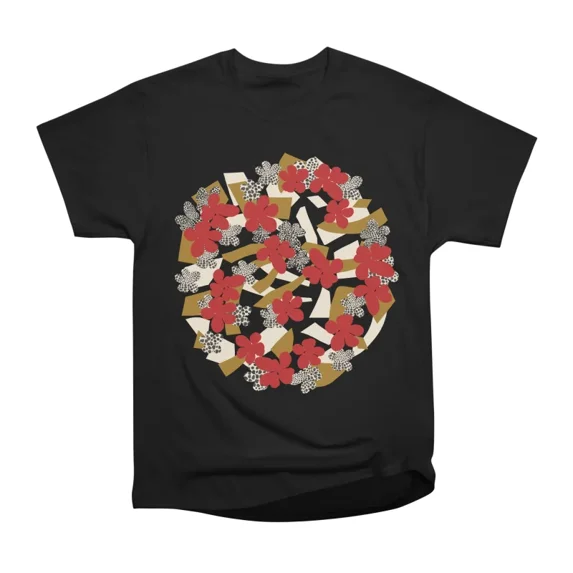 Abstract garden of the shapes DDP T-Shirt Tee Gift For Him Merch For ...