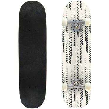 Abstract geometric seamless pattern with vertical halftone lines Outdoor Skateboard Longboards 31"x8" Pro Complete Skate Board Cruiser