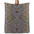 thumbnail image 1 of Abstract geometric textile design Flannel Blankets Soft Throw Blanket Winter Travel Office Outdoor Bedspread, 1 of 6