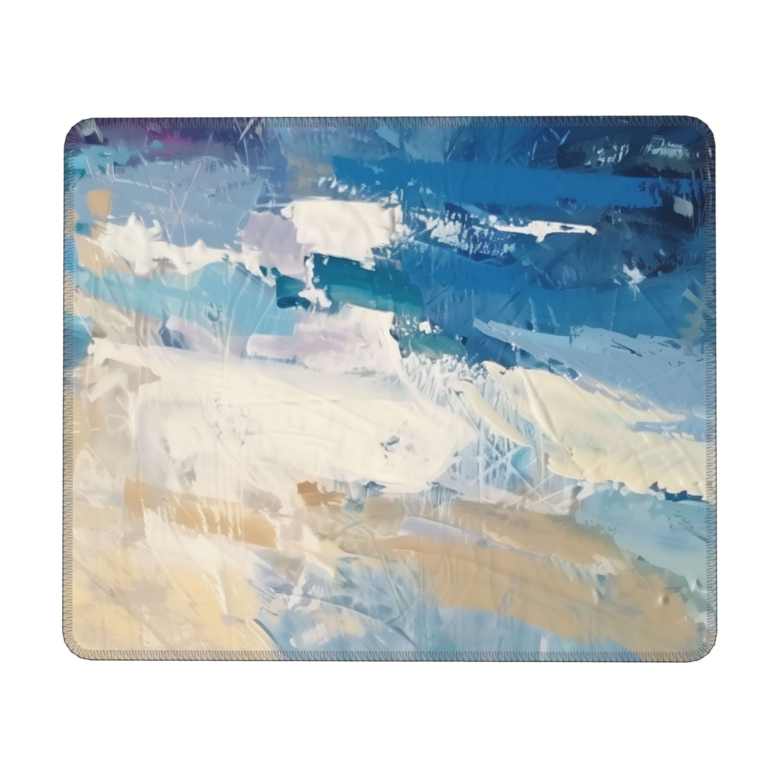 Abstract in Blue and Beige Customized design, square waterproof and