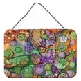 thumbnail image 1 of Abstract in Purple Green and Orange Wall or Door Hanging Prints, 1 of 1