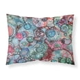 thumbnail image 1 of Abstract in Reds and Blues Fabric Standard Pillowcase, 1 of 2