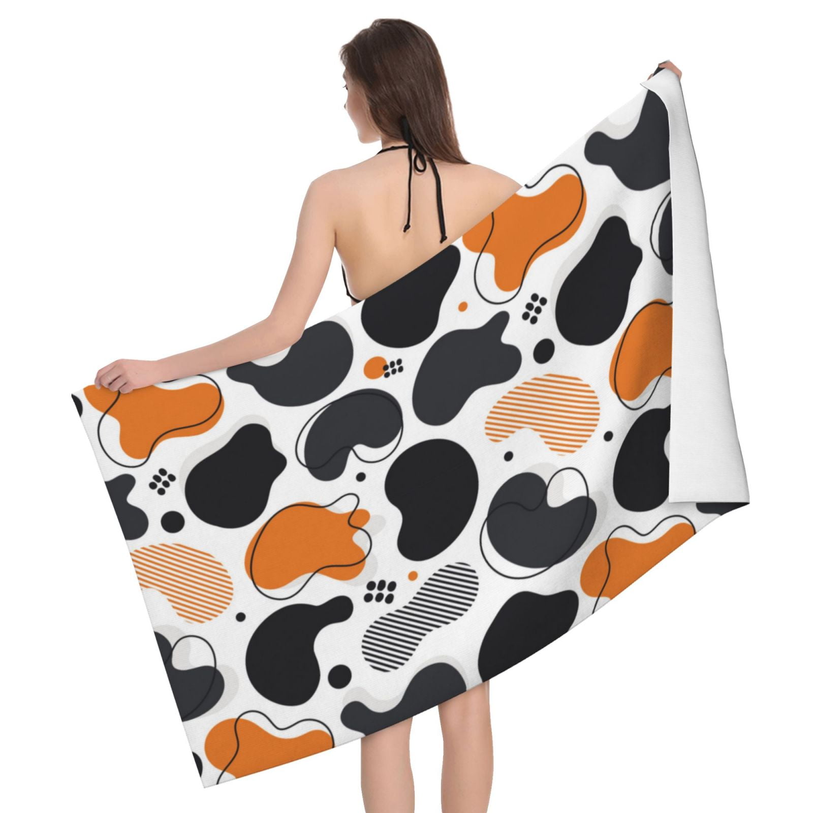 Abstract irregular shapes pattern Bath Towel Towels for Bathroom