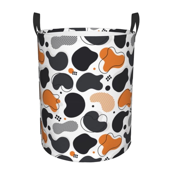 Abstract irregular shapes pattern Laundry Basket, Laundry Hamper Waterproof Laundry Bag Clothes Hamper Laundry Bin with Handles for Bedroom, Living Room, Kids Room-#