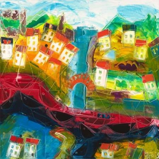 Abstract landscape VI Canvas Art - Max Muller (24 x 24)