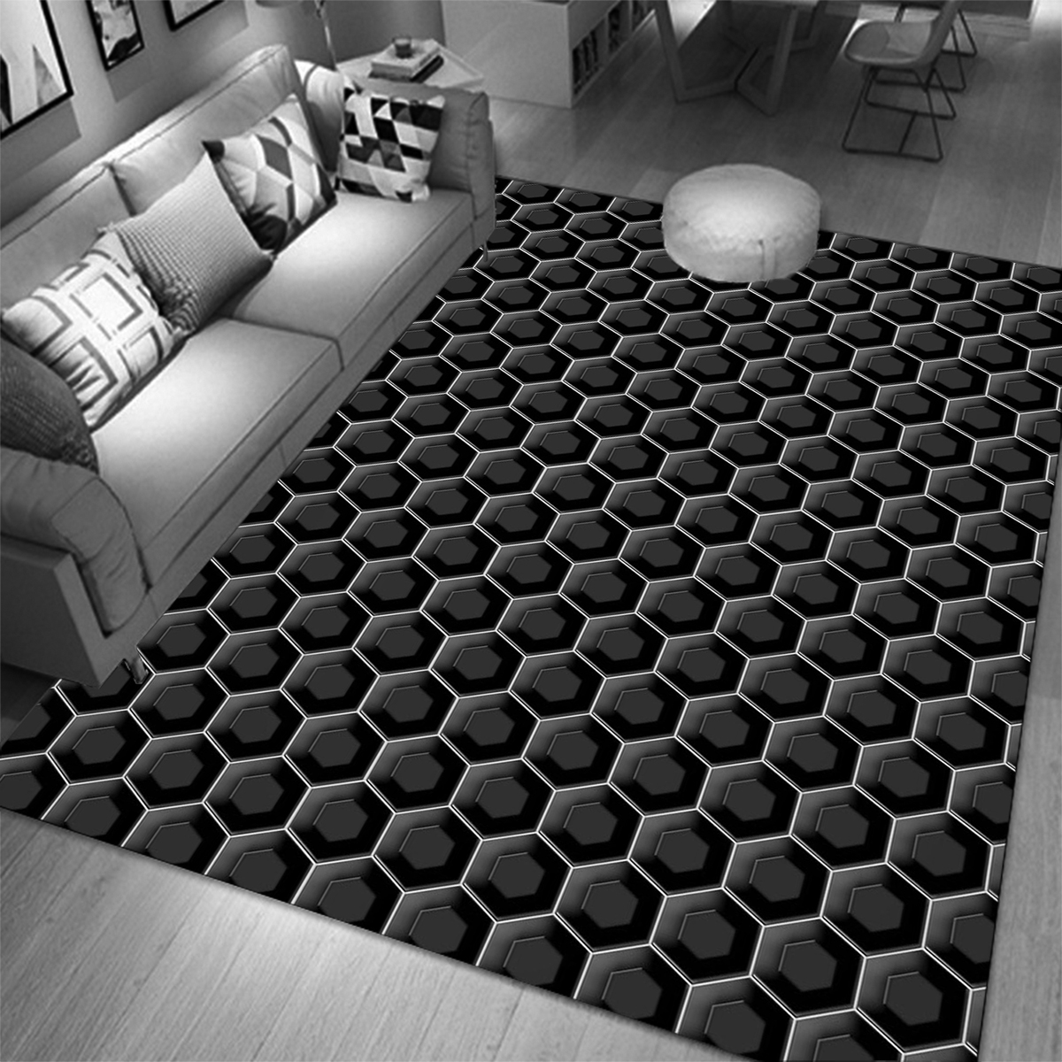 Abstract n Carpet Entrance Floor Mat Balcony Doormat Nonslip Kitchen