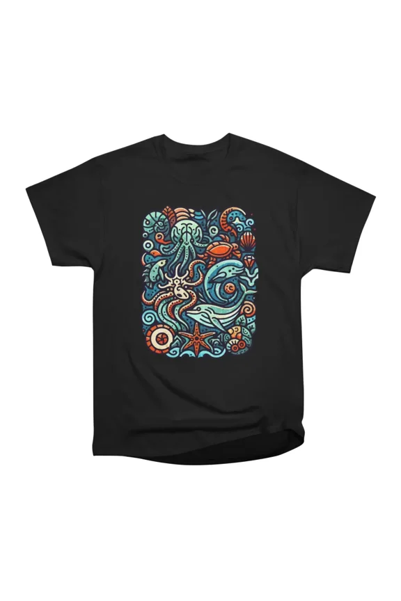 Abstract oceans conservation sentiment T-Shirt Tee Gift For Him Merch For Her Apparel For