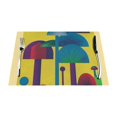 Abstract painting mats for kitchen and dining tables, washable and