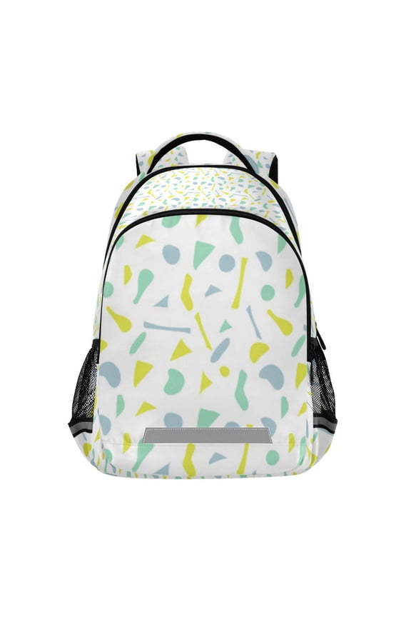 Abstract pastel confetti pattern Backpacks with Safety Reflective Strips, Travel Bag, Backpack