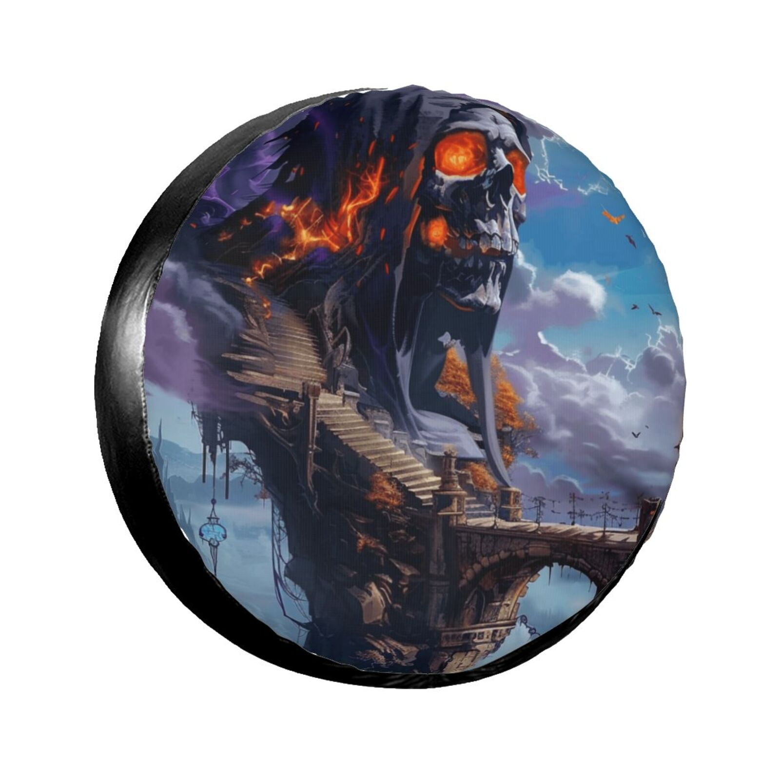 Abstract pattern painting Spare tire cover, wheel protector, weather