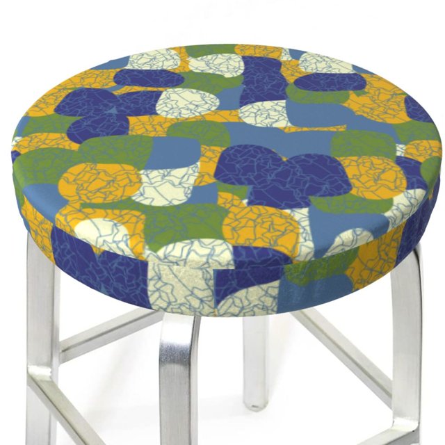 Abstract pattern spots Bar Stool Covers, NonSlip Washable Bar Stool