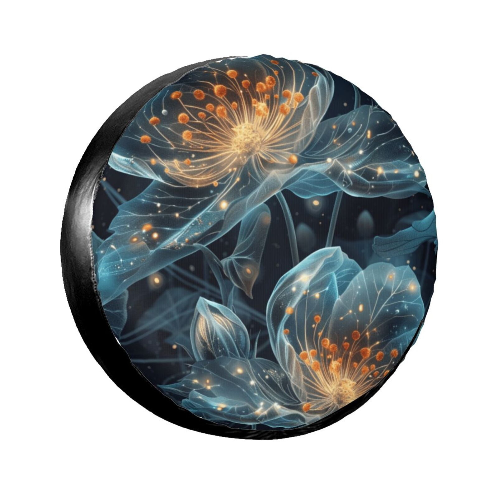 Abstract plant diagram Spare tire cover wheel protector, weather