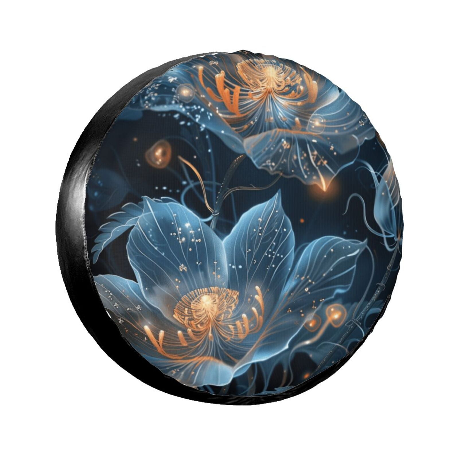 Abstract plant diagram Spare tire cover wheel protector, weather