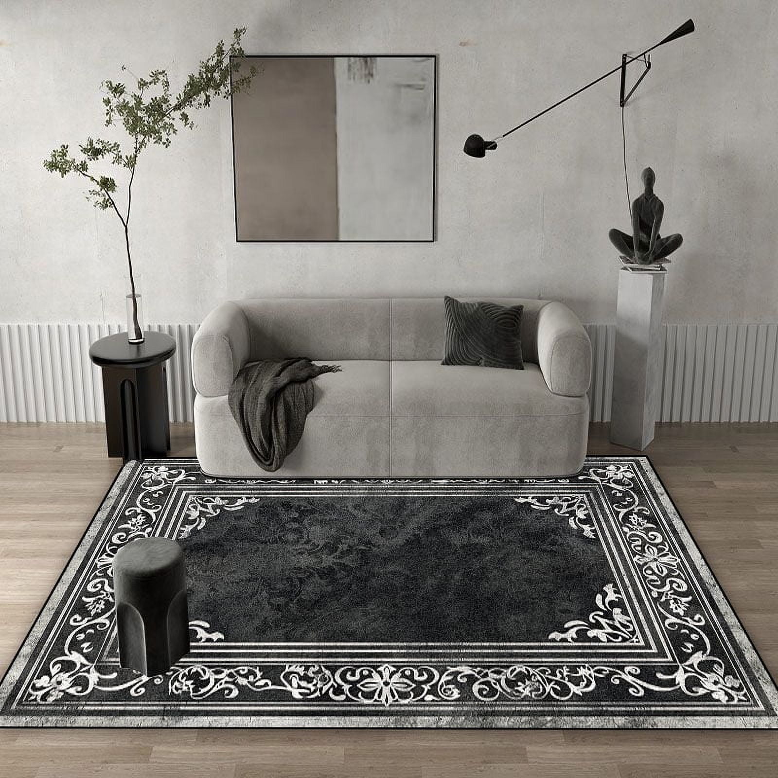 Abstract ration Home Carpets Living Room Grey Large Rugs Sofa Area Anti