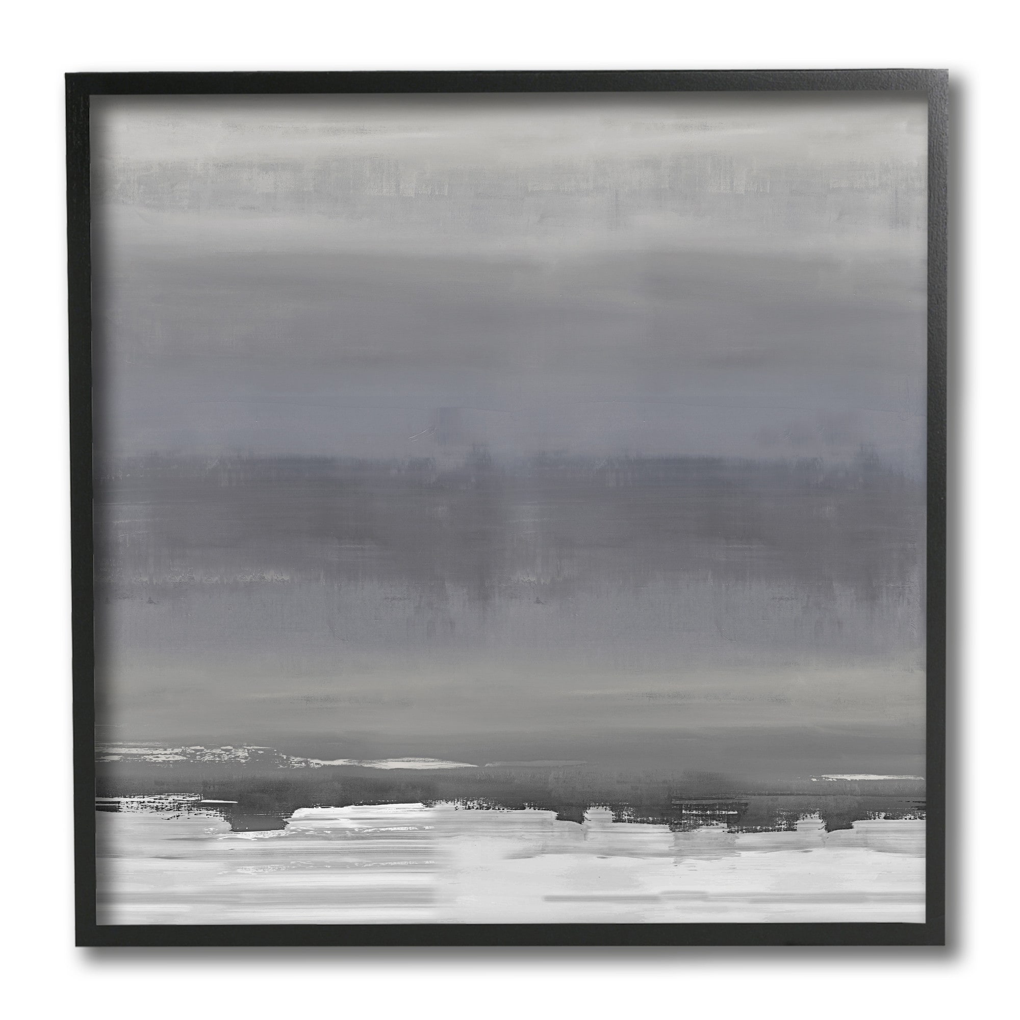 Abstract scale Avante-Garde Industrial Landscape 12 in x 12 in Framed Painting Art Prints, by Stupell Home Décor