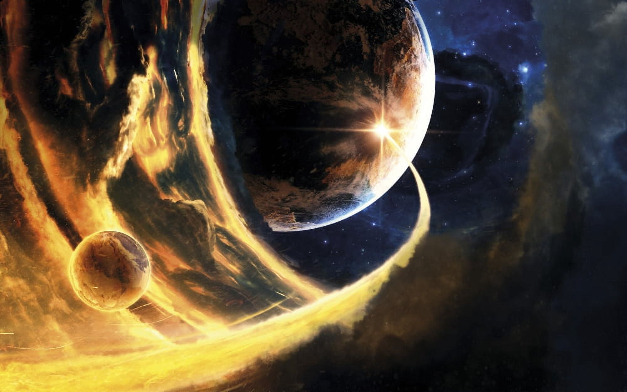 Abstract science fiction scene showing an unknown phenomenon Canvas Art - Tobias RoetschStocktrek Images (18 x 12)