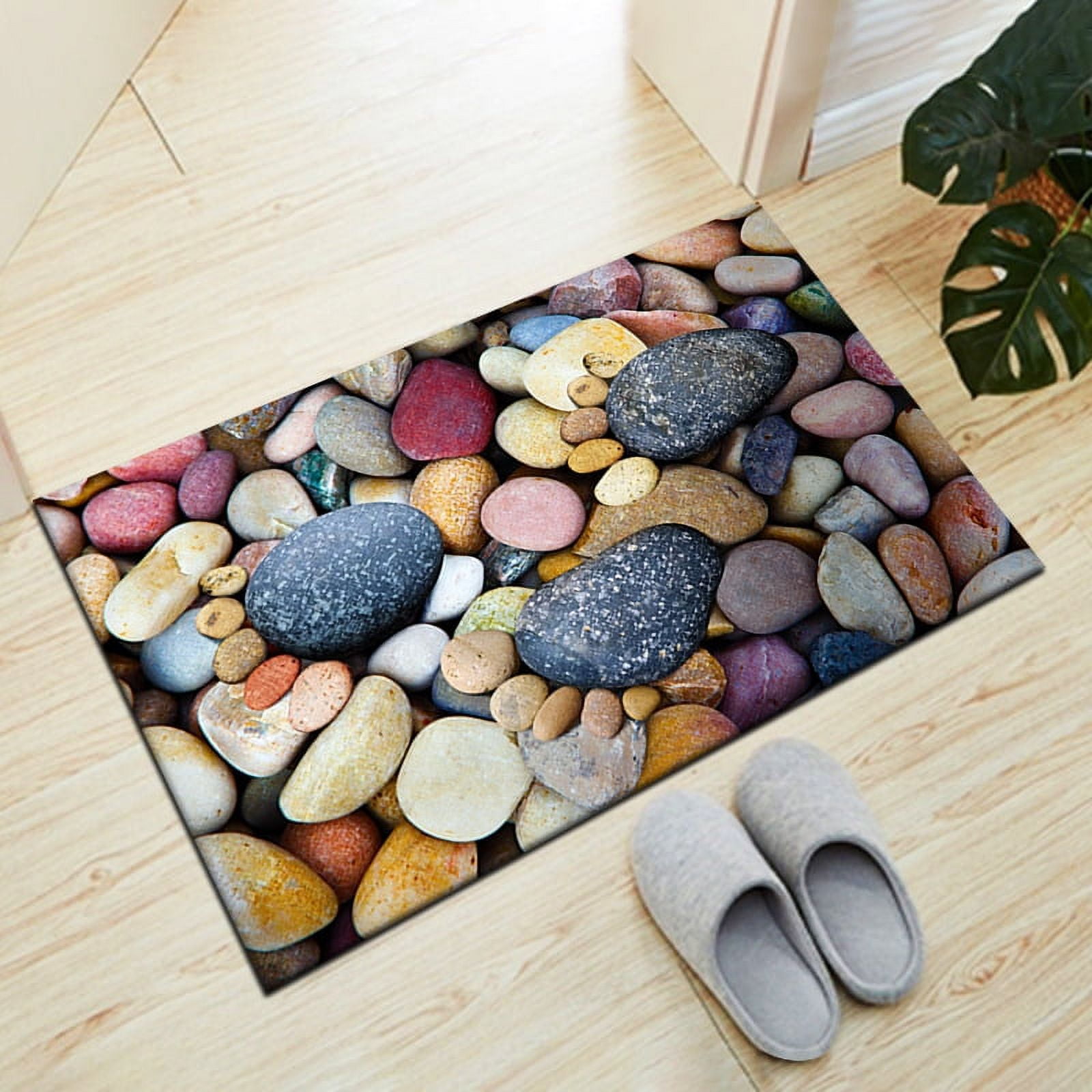 Abstract st pebble welcomes entrance door pad bedroom living balcony ...