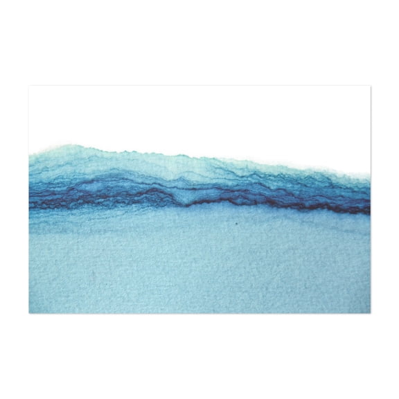 Abstract watercolor sea - Painting Abstract Watercolor Ocean Minimalist Nature Calm Unframed Wall Art Print 20 x 28 inches