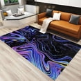 thumbnail image 1 of Abstraction Area Rug Colorful Modern Irregular Stripes Bedroom Floor Rugs Doormat Living Room Home Decor Carpets Mats Boys Girls 4x5 Non-slip Washable Soft Durable Indoor Outdoor, 1 of 5