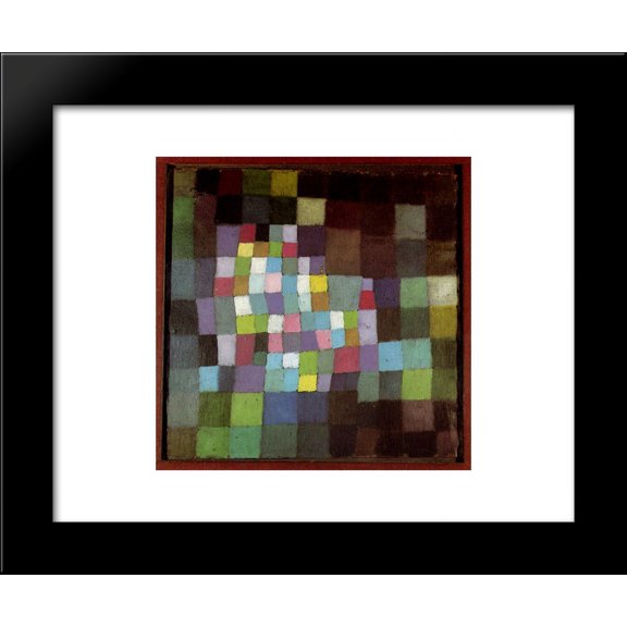 Abstraction with Reference to a Flowering Tree 20x24 Framed Art Print by Paul Klee