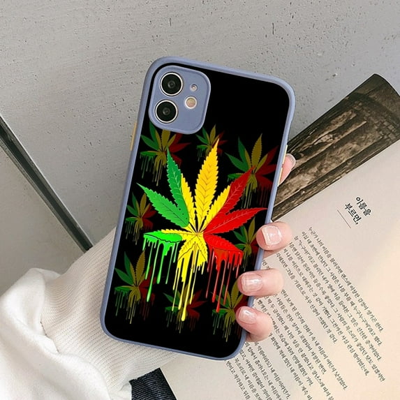 Abstractionism Art high weed Phone Case for iPhone 14 11 12 13 Mini Pro Max 8 7 Plus X XR XS MAX Translucent Matte Cover z9 For iPhone 14 pro