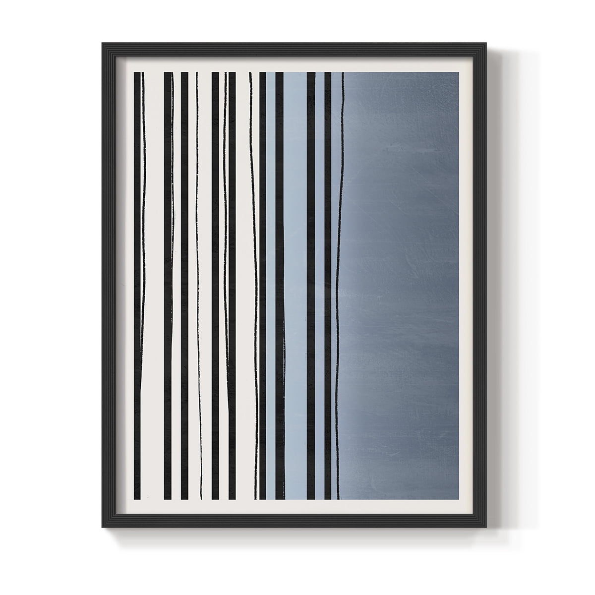 Abstracto Azul I in Paper Solid Wood 11 x 14 Framed Print