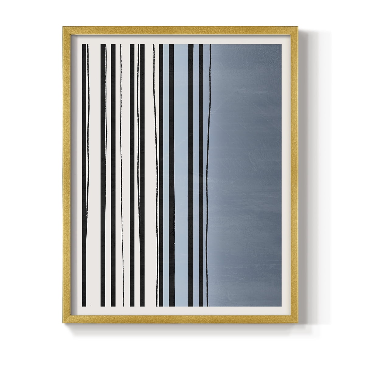 Abstracto Azul I in Paper Solid Wood 8 x 10 Framed Print