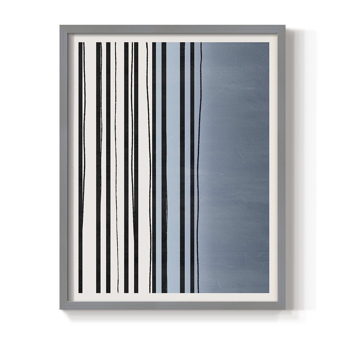 Abstracto Azul I in Paper Solid Wood 8 x 10 Framed Print