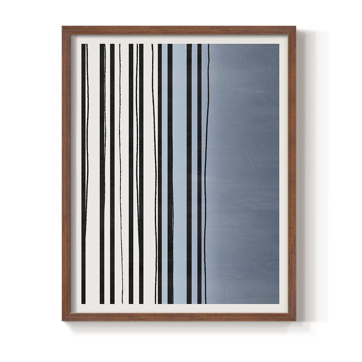 Abstracto Azul I in Paper Solid Wood 8 x 10 Framed Print