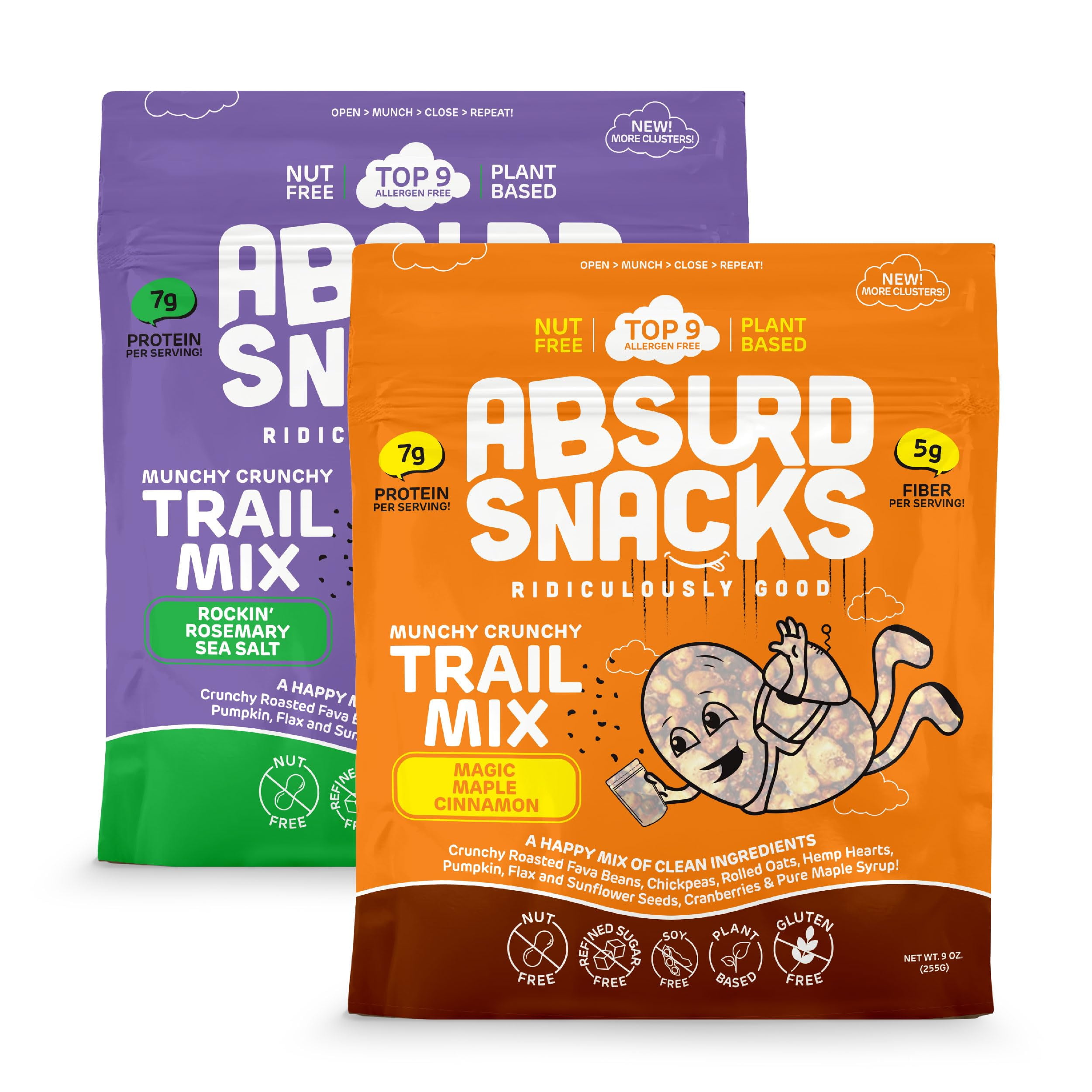 Absurd Snacks Trail Mix Allergen Free Trail Mix with Fava Beans