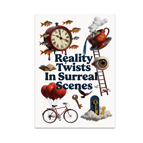 Absurdist Collage Art - Art Enthusiast - 13x19 Poster Print