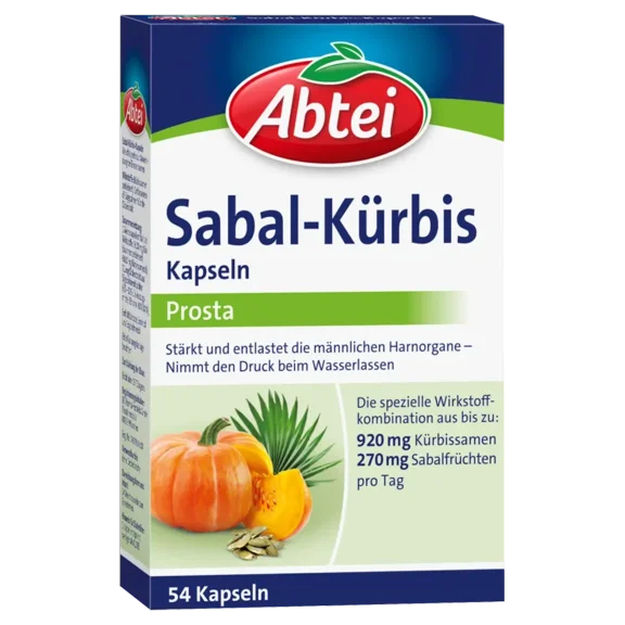 Abtei Sabal Pumpkin Seed, 54 Capsules