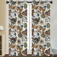 thumbnail image 1 of Abtel Grommet Blackout Window Drapes Thermal Insulated Room Darkening Curtain Floral Printed Window Treatments for Bedroom Living Room Style 2 W:52"x H:63", 1 of 2