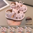 thumbnail image 1 of Abtuhar Baby's Solid Color Hollow Out Squeaky Hook And Loop Soft Bottom Shoes, 1 of 4